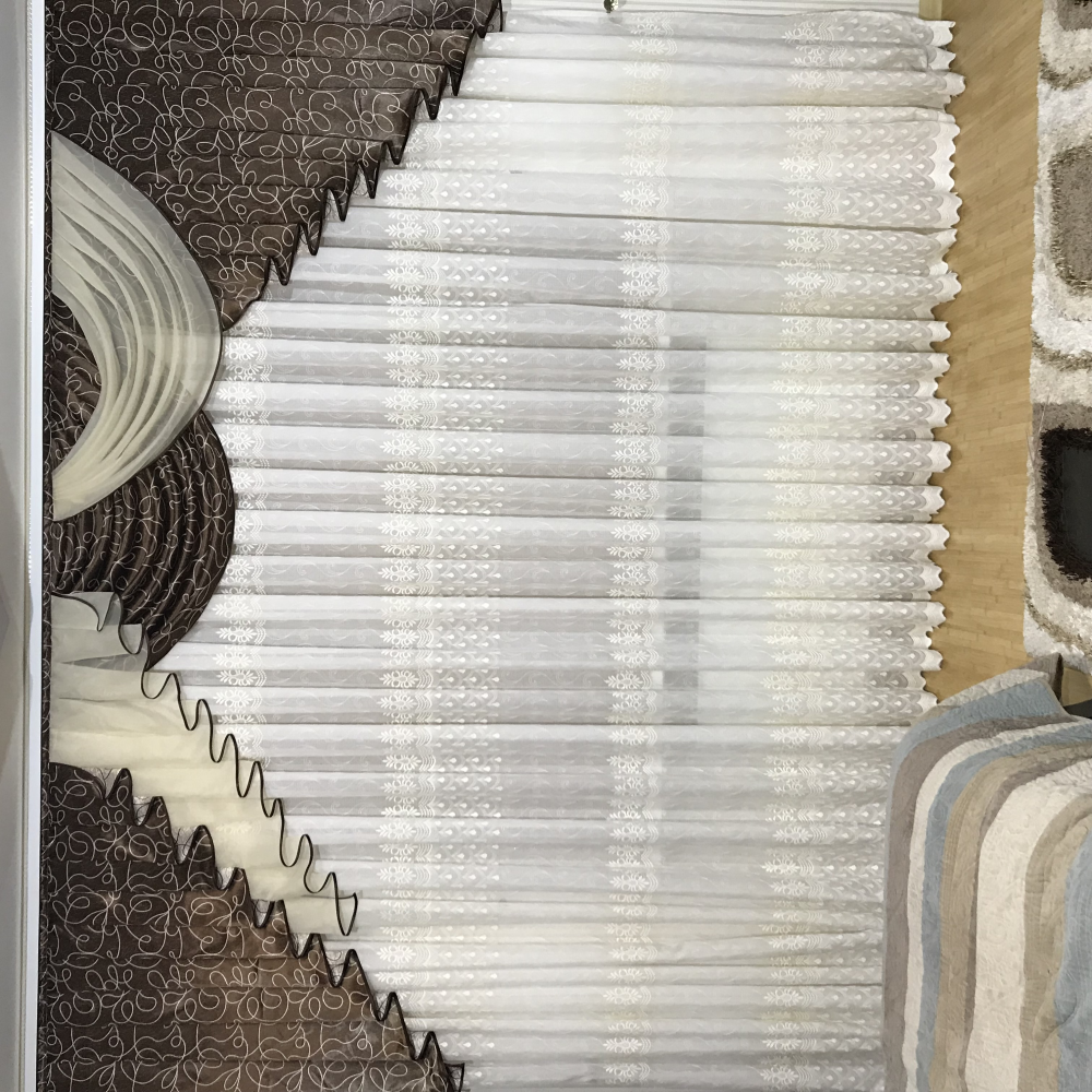 Шикарний ламбрекен в вітальню, спальню No391 шоколад