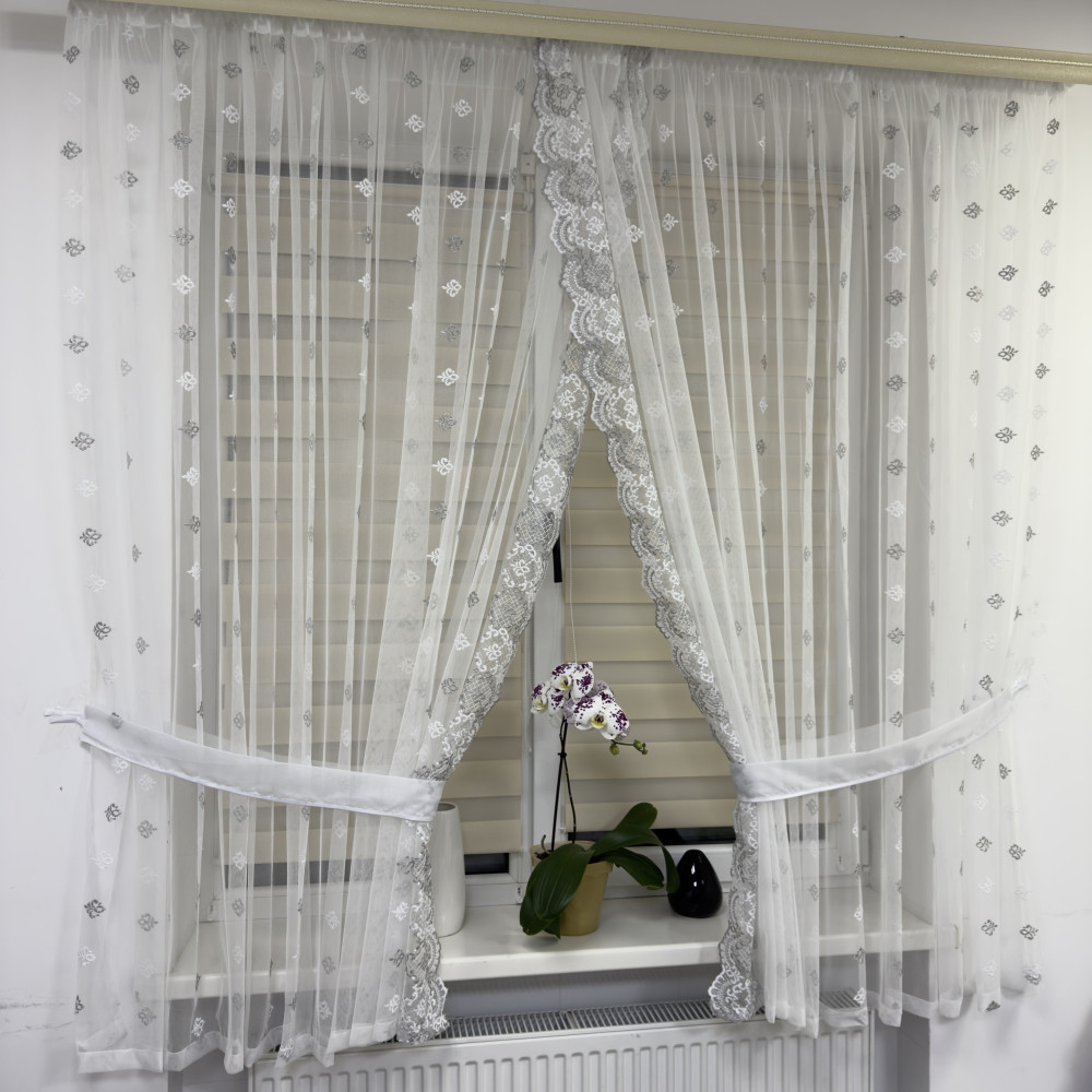 Елегантна тюль в дитячу, спальню на кухню №456
