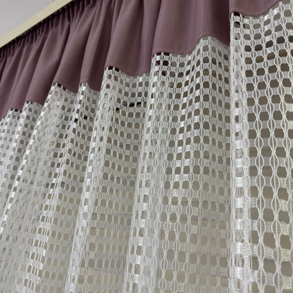 Тюль в дитячу, спальню на кухню №460 пудра