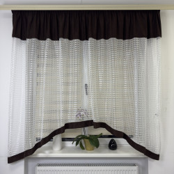 Тюль в дитячу, спальню на кухню №460 шоколад