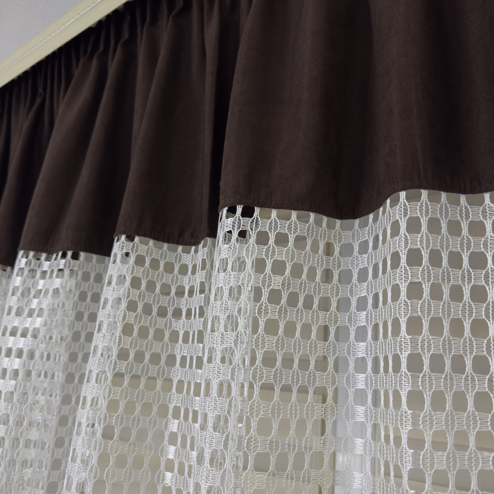 Тюль в дитячу, спальню на кухню №460 шоколад