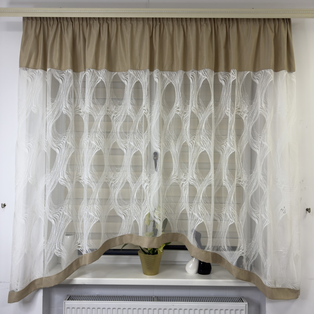 Тюль в дитячу, спальню на кухню №476 беж