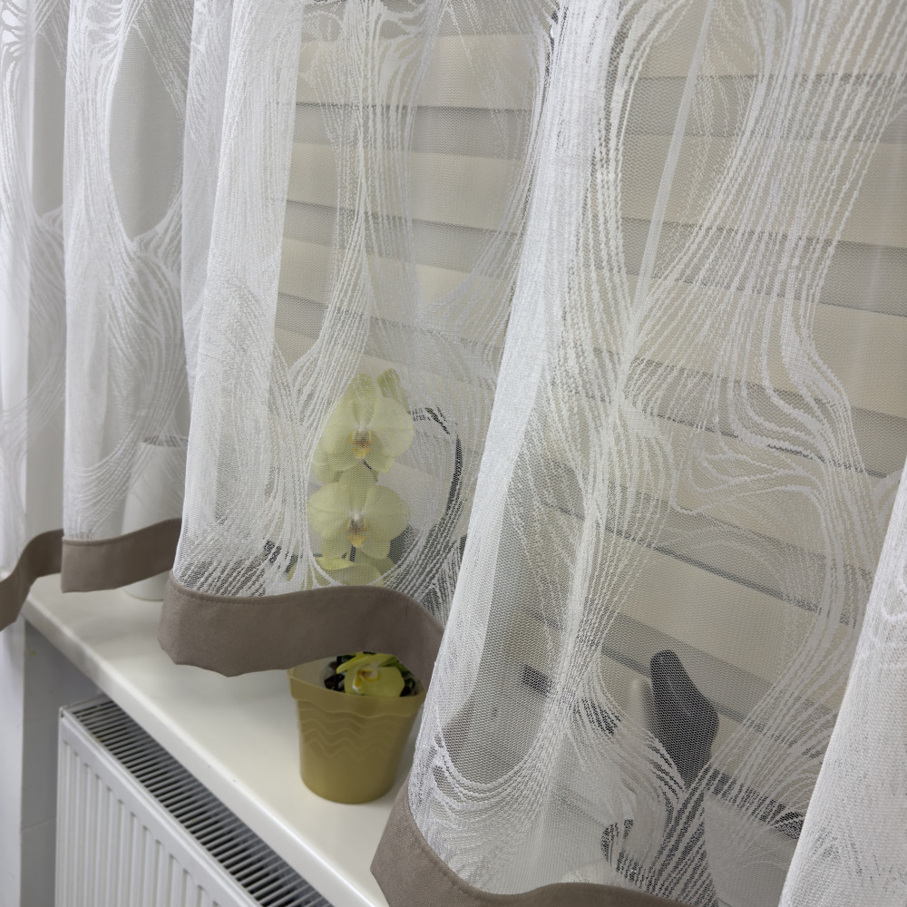 Тюль в дитячу, спальню на кухню №476 капучіно