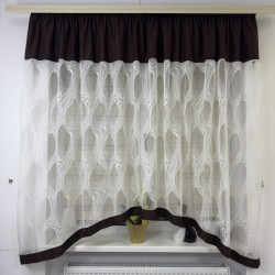 Тюль в дитячу, спальню на кухню №476 шоколад