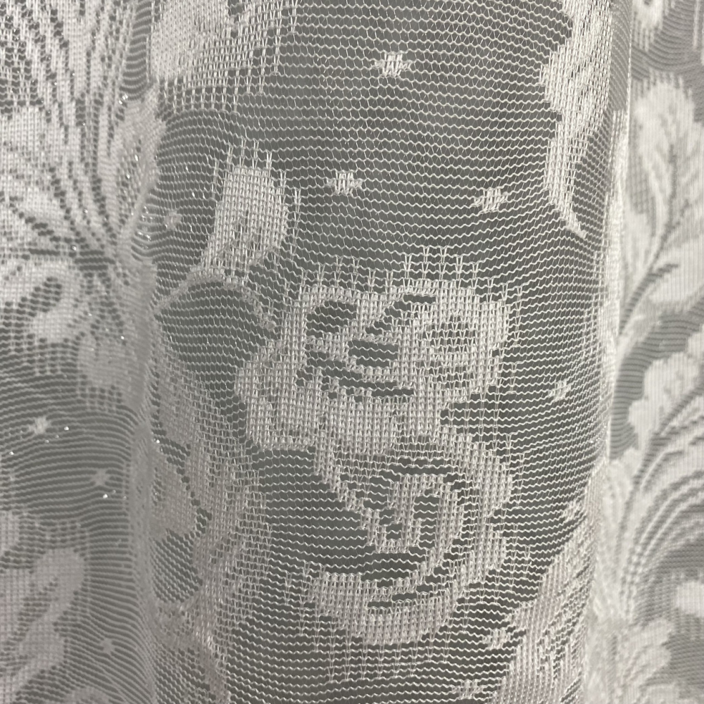 Тюль жаккард короткий №166 1,20 м для кухні, віранди, коридору
