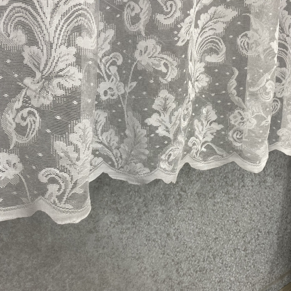 Тюль жаккард короткий №166 1,20 м для кухні, віранди, коридору