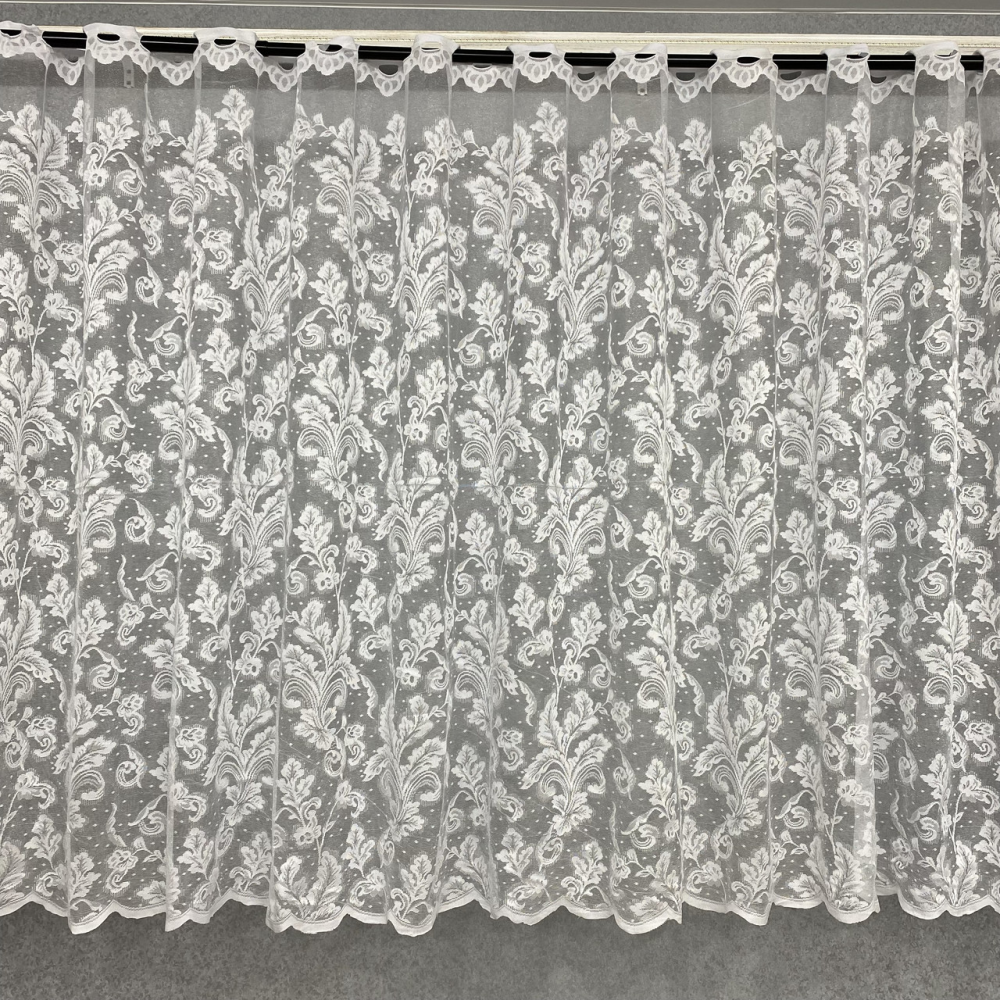 Тюль жаккард короткий №166 1,50 м для кухні, віранди, коридору