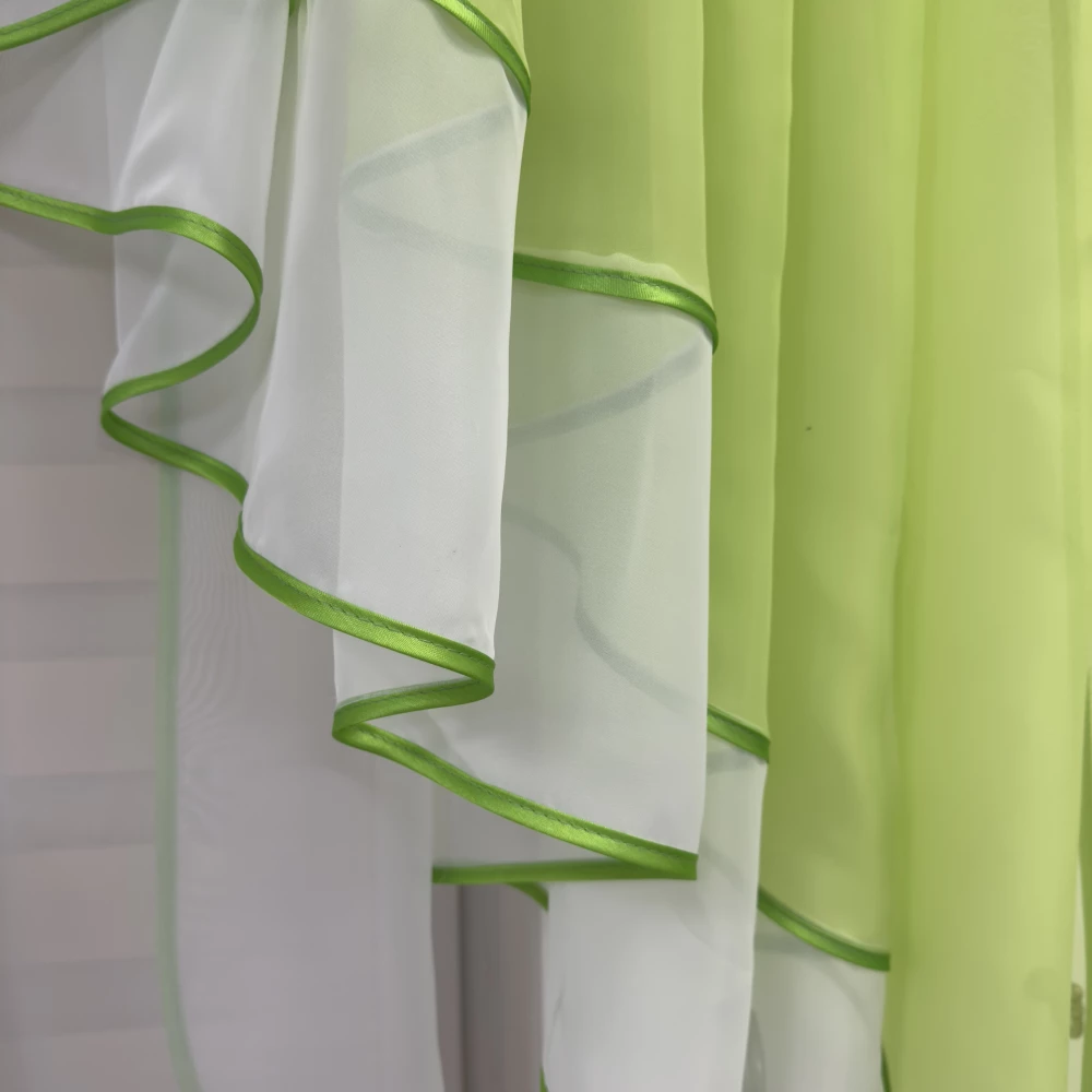 Тюль с ламбрекеном 2м Милена салат