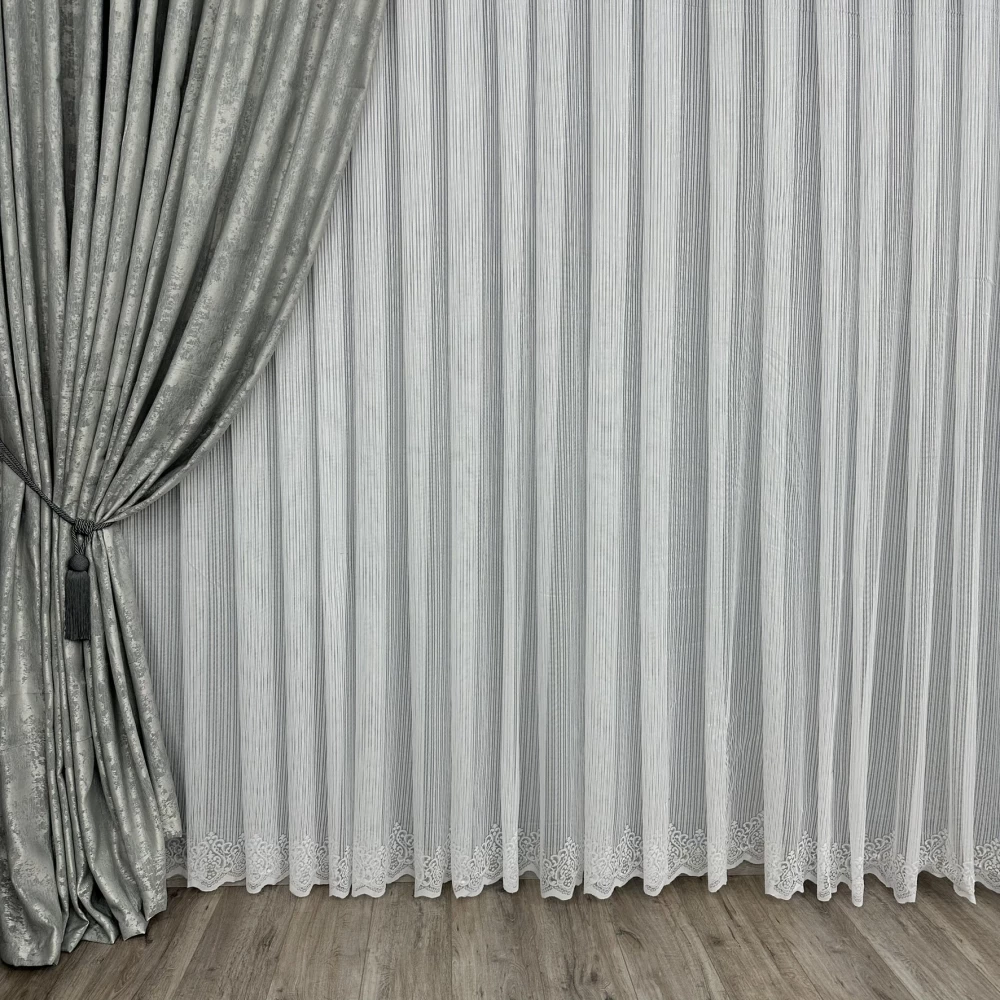 Тюль жаккард 18018 белый