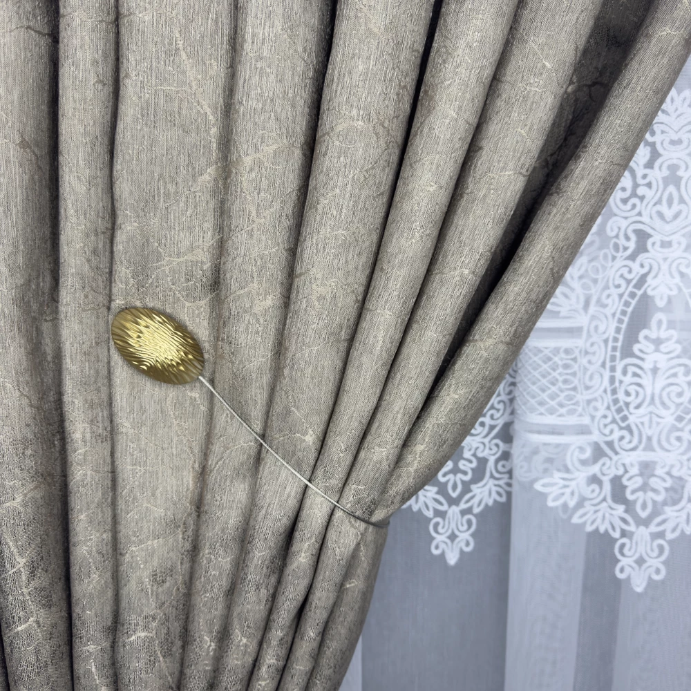 Магніт-підхват для тюля, штор Камні золото