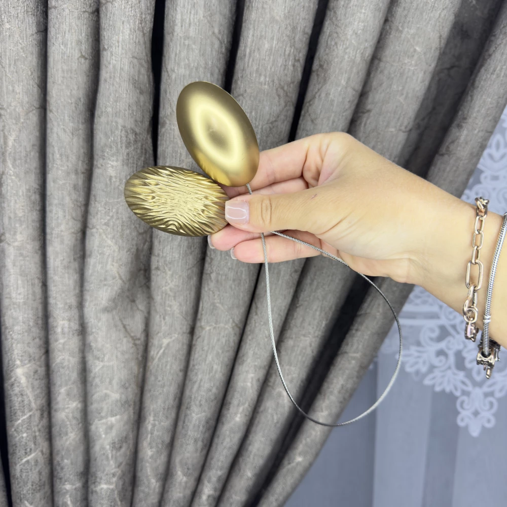 Магніт-підхват для тюля, штор Камні золото