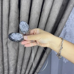 Магніт-підхват для тюля, штор Камні чорний Магніт-підхват для тюля, штор Камні чорний