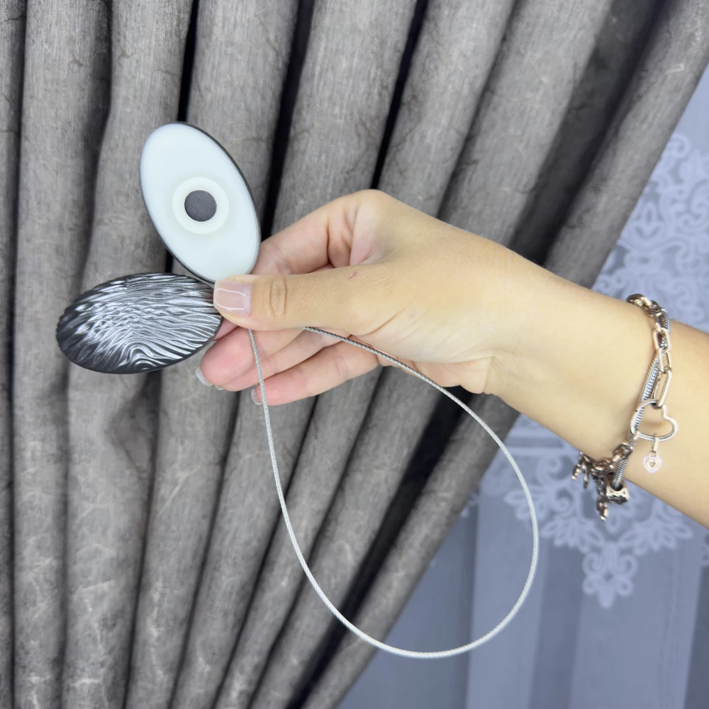 Магніт-підхват для тюля, штор Камні темно-сірий