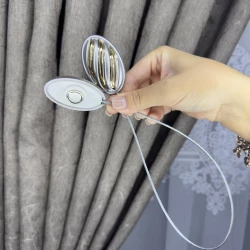 Магніт-підхват для тюля, штор Шишка пудра-золото Магніт-підхват для тюля, штор Шишка пудра-золото