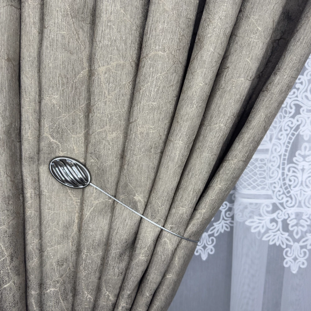 Магніт-підхват для тюля, штор Шишка графіт