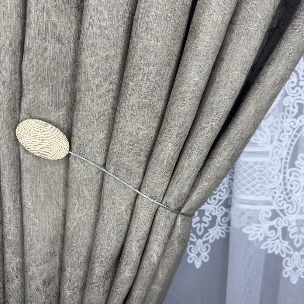 Магніт-підхват для тюля, з металевим тросом золото