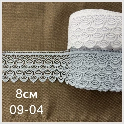 Мереживо для тюлі 9см №09-04 сіре