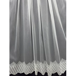 Бамбуковая тюль с шикарной вышивкой №2603 для зала, гостинной