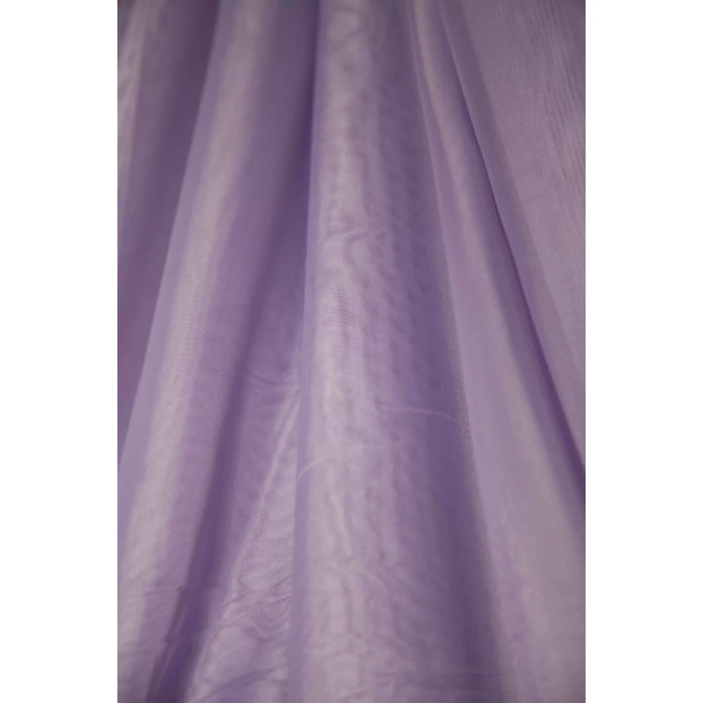 Тюль шифон однотонний білий