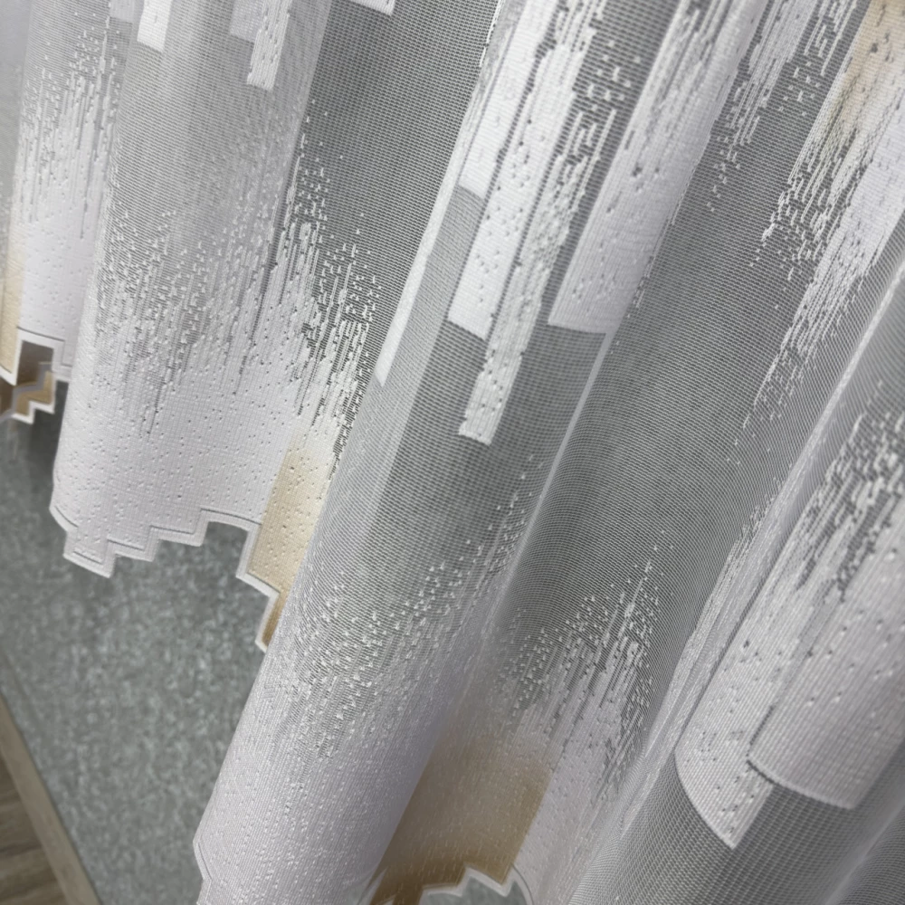 Жаккард арка белая Абстракция 18508 (шт)