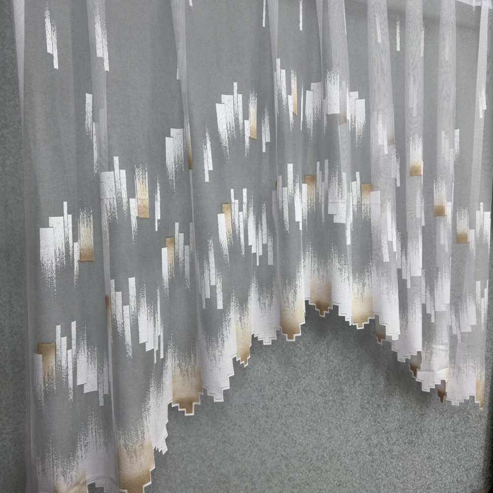 Жаккард арка белая Абстракция 18508 (шт)