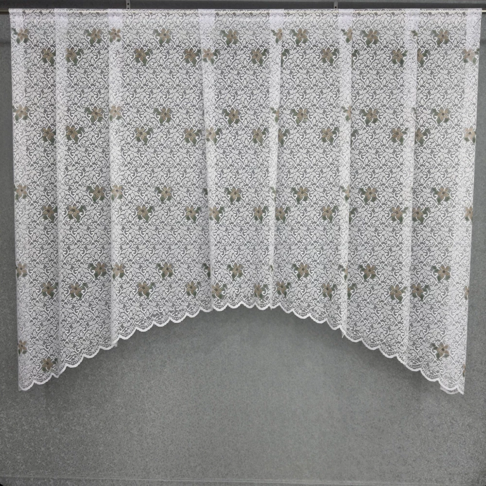 Жаккард арка бело-коричневая ажур 19256 (шт)