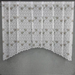 Жаккард арка бело-коричневая ажур 19256 (шт) Жаккард арка бело-коричневая ажур 19256 (шт)