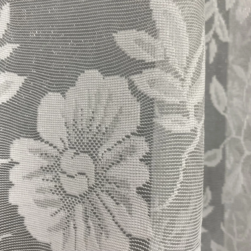 Тюль жаккард короткий №179 1,50 м для кухні, віранди, коридору