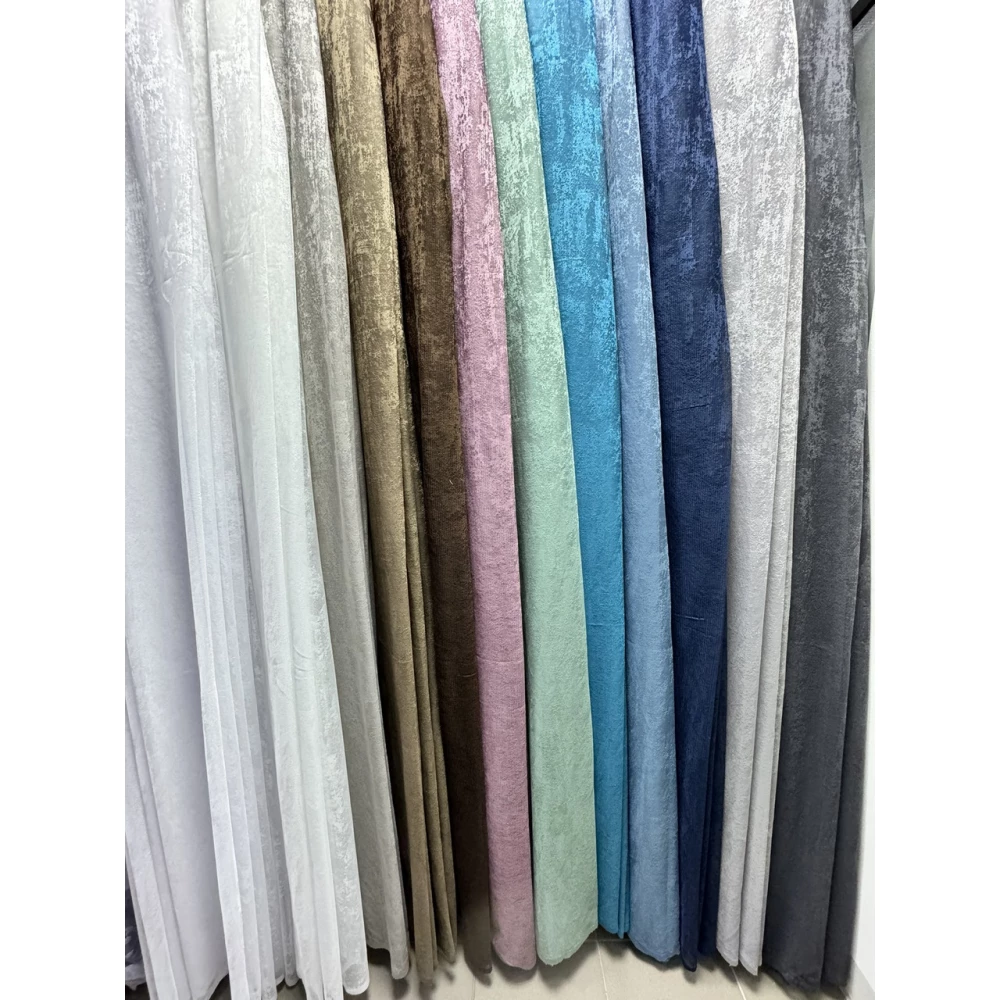 Гардина жаккард Мрамор №100 Бірюза