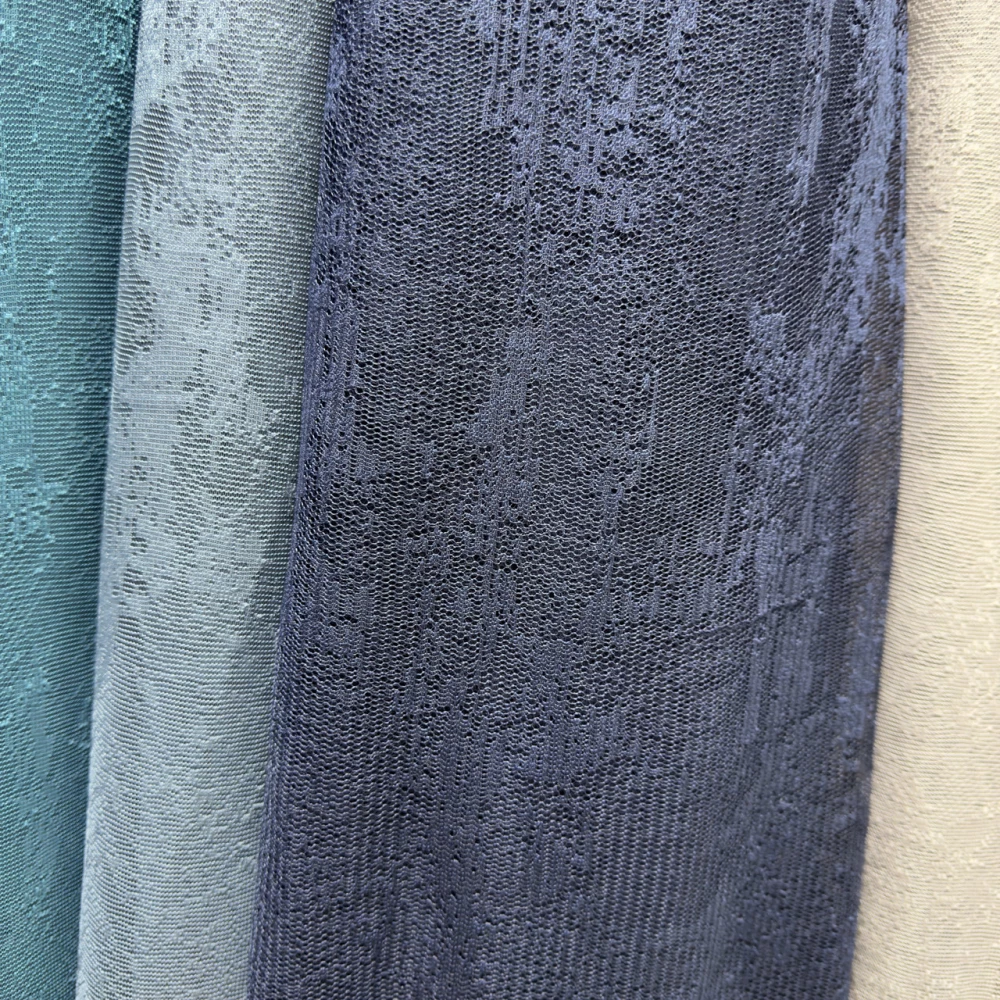 Гардина жаккард Мрамор №100 Синій