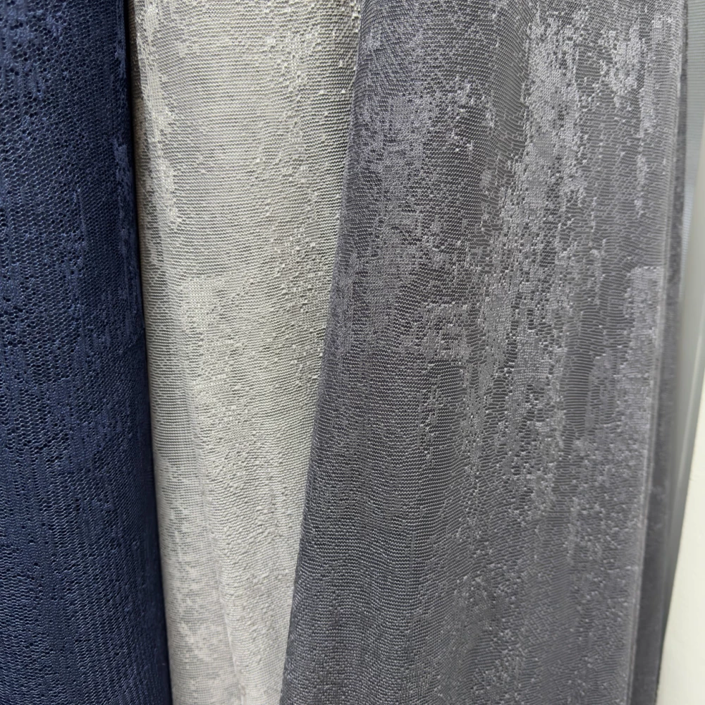 Гардина жаккард Мрамор №100 Графіт