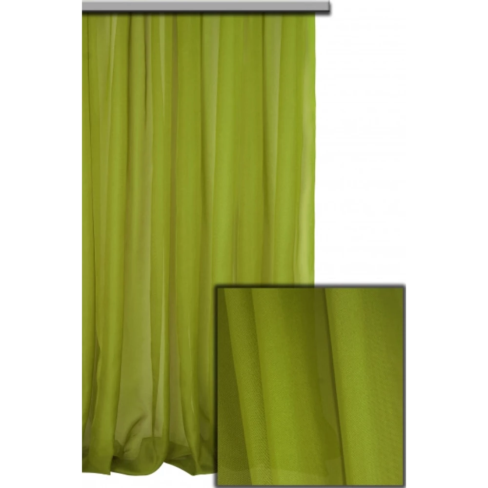 Тюль шифон однотонний білий