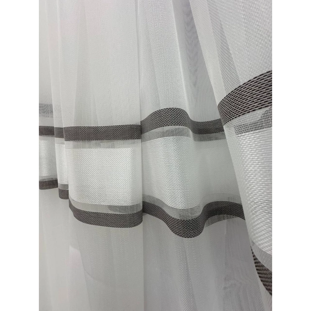 Тюль бамбук смужка 14532 венге