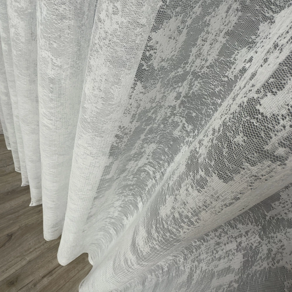 Тюль жаккард короткий №152 мрамор 1,80 м для кухні, віранди, коридору