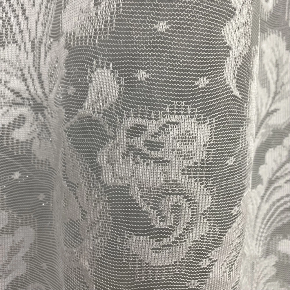 Тюль жаккард короткий №166 1,80 м для кухні, віранди, коридору 