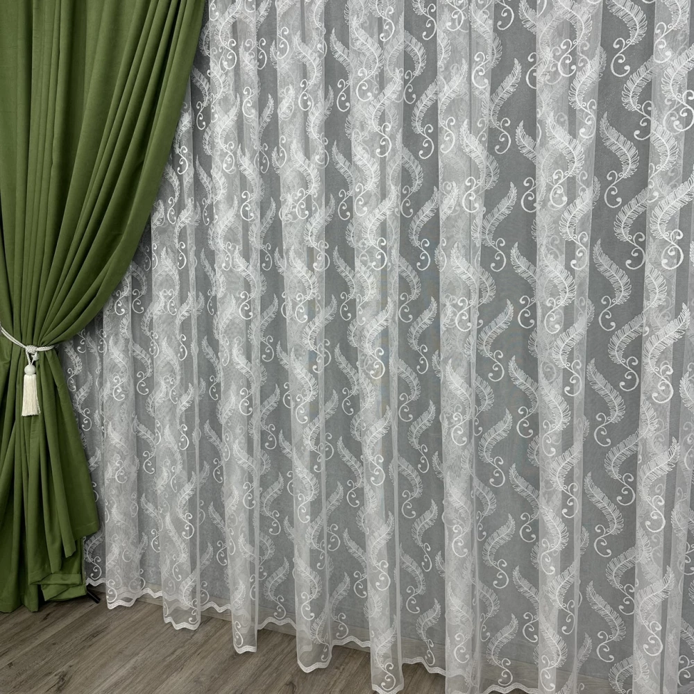 Тюль Жаккард белая 2,80м №49818
