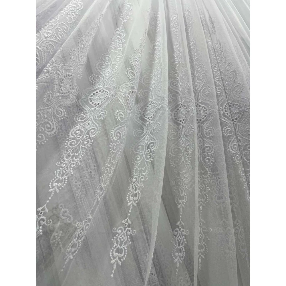 Бамбуковий тюль №6081 білий 