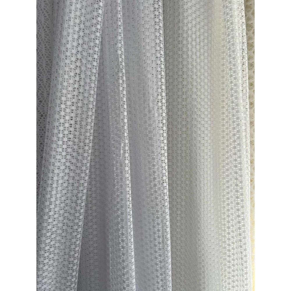 Тюль сітка Сніжинка №19462 біла 