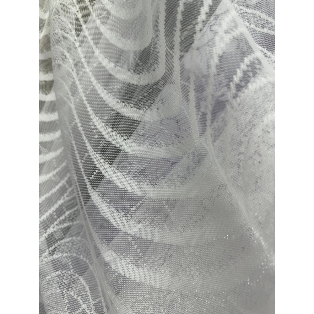 Гардина жаккард Хвиля 18055 білий на відріз