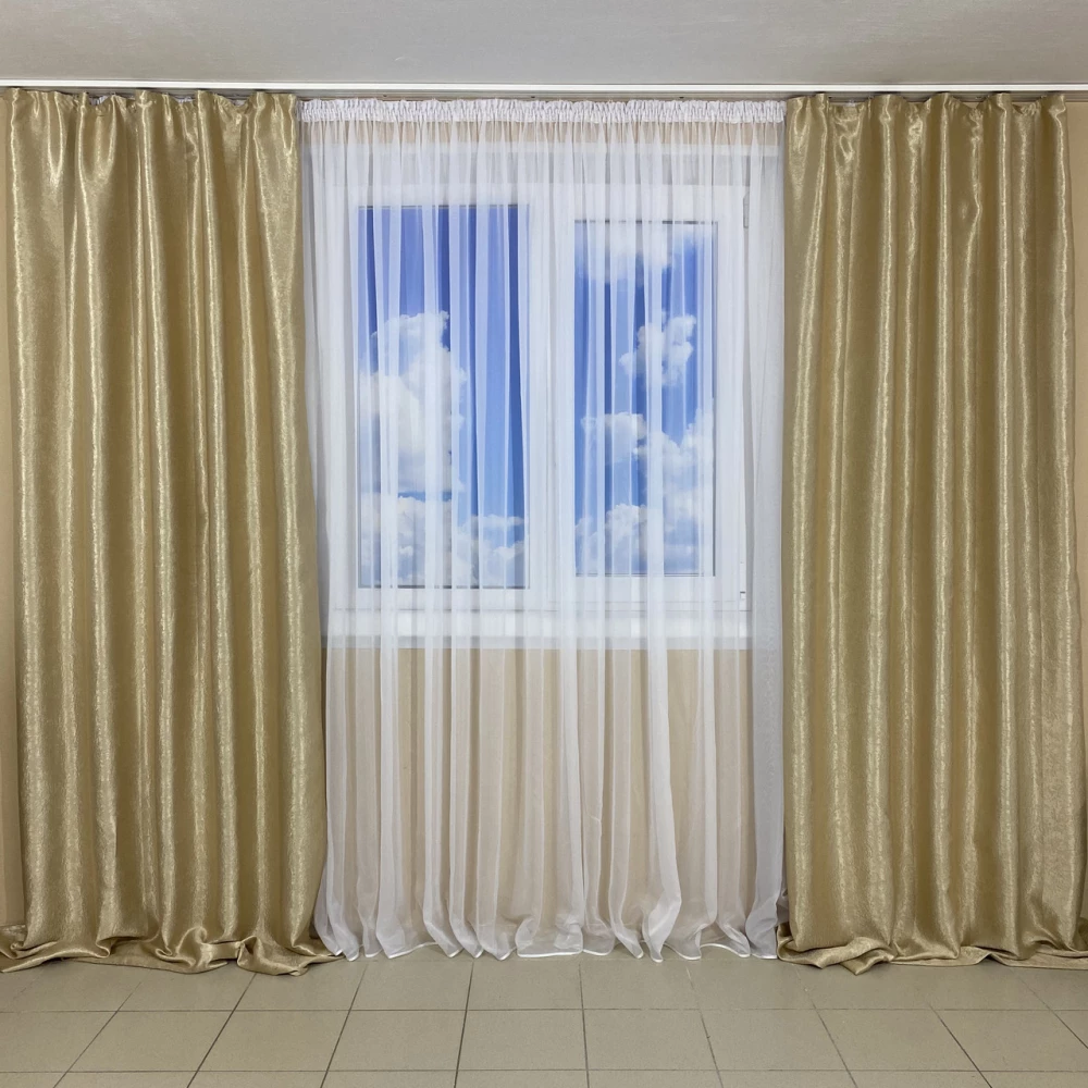 Комплект штор Блекаут-Софт №250 беж