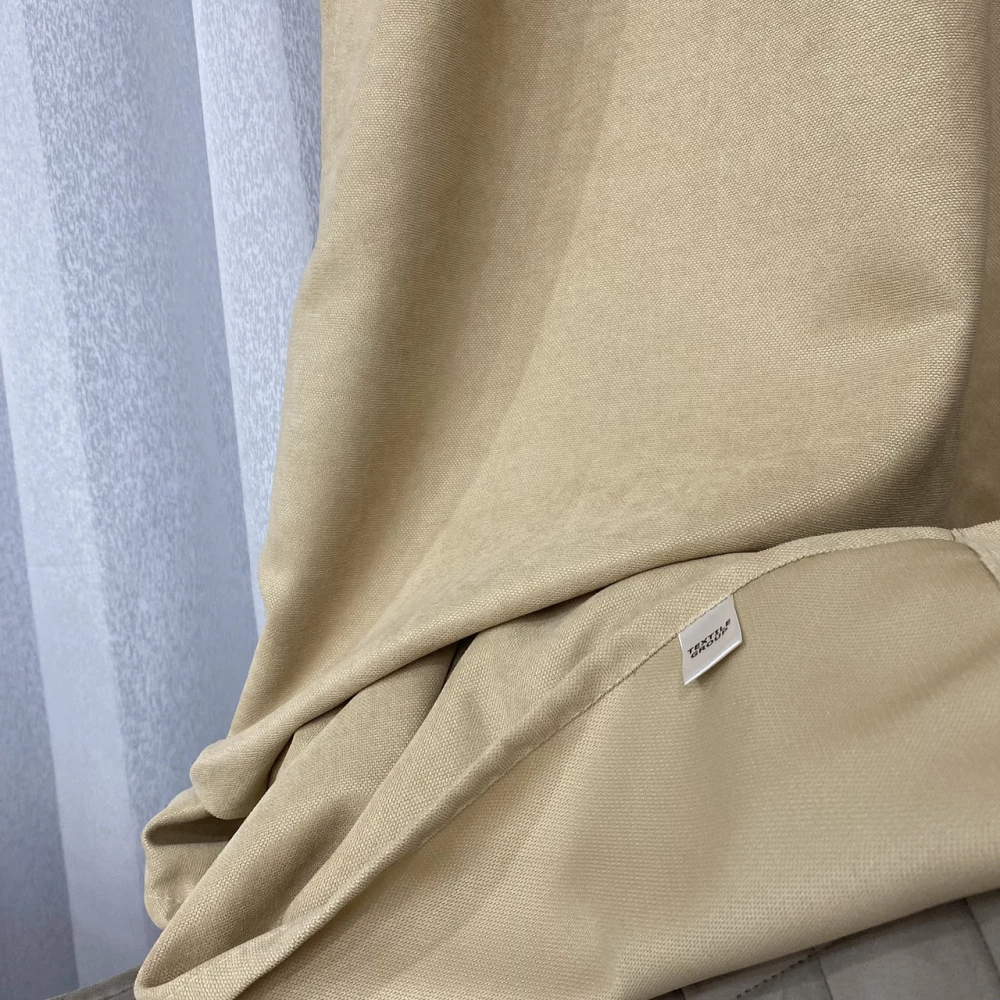 Готові штори однотонні Мікровелюр беж