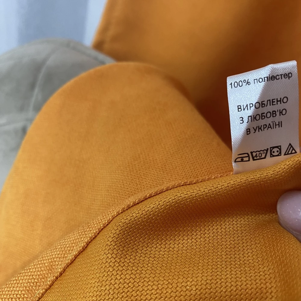 Готові штори однотонні Мікровелюр помаранчевий