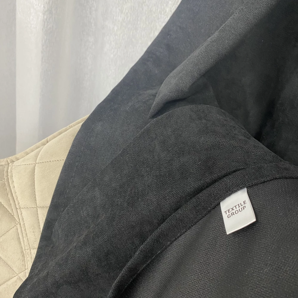 Готові штори однотонні Мікровелюр чорний