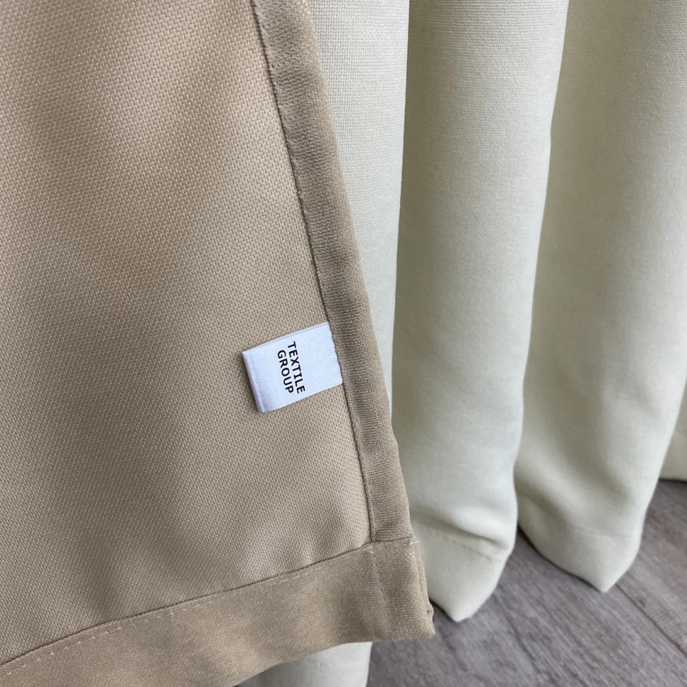 Штори мікровелюр Дует №450 беж-крем