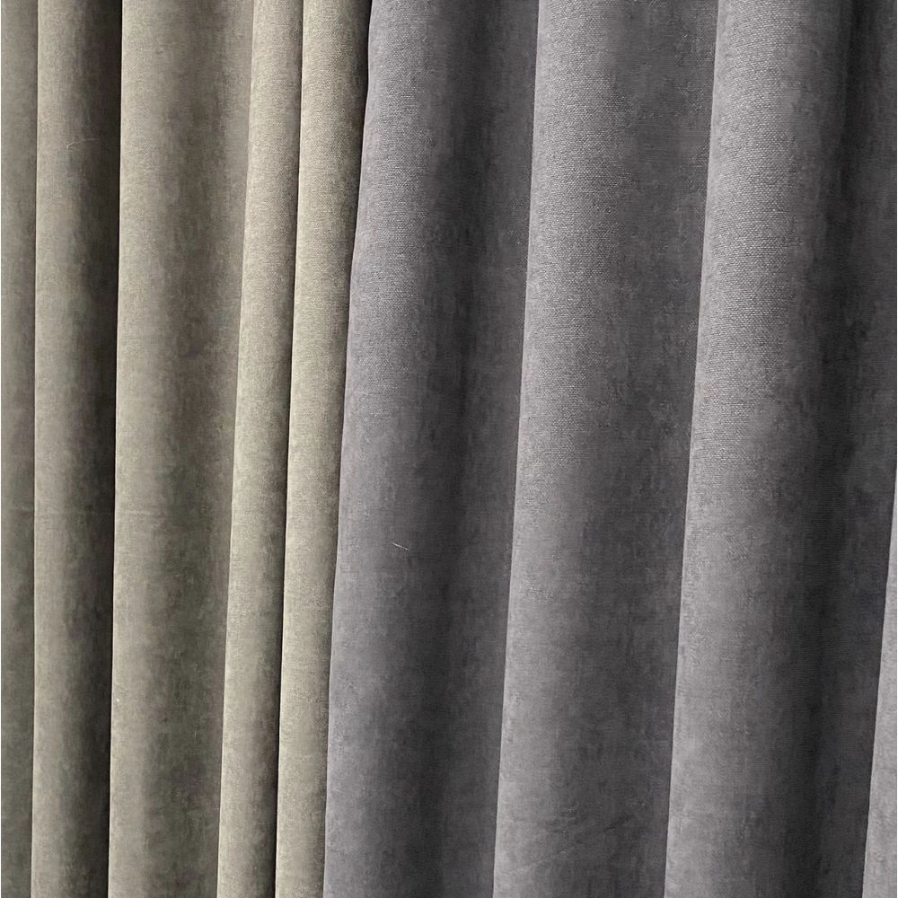 Шторы микровелюр Дуэт №450 графит-серый