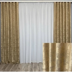 Готові штори Мішковина-софт