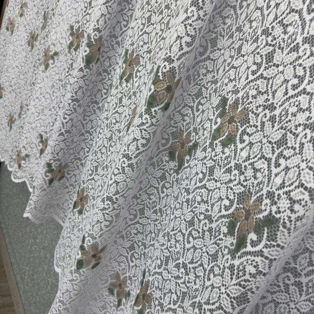 Жаккард арка бело-коричневая ажур 19256 (шт)