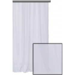 Тюль шифон однотонний білий