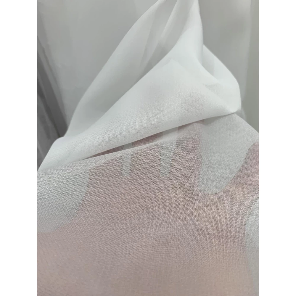 Тюль однотонний креп шифон