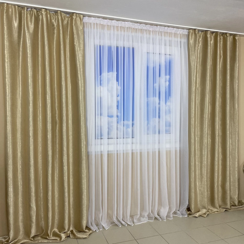 Комплект штор Блекаут-Софт №250 беж